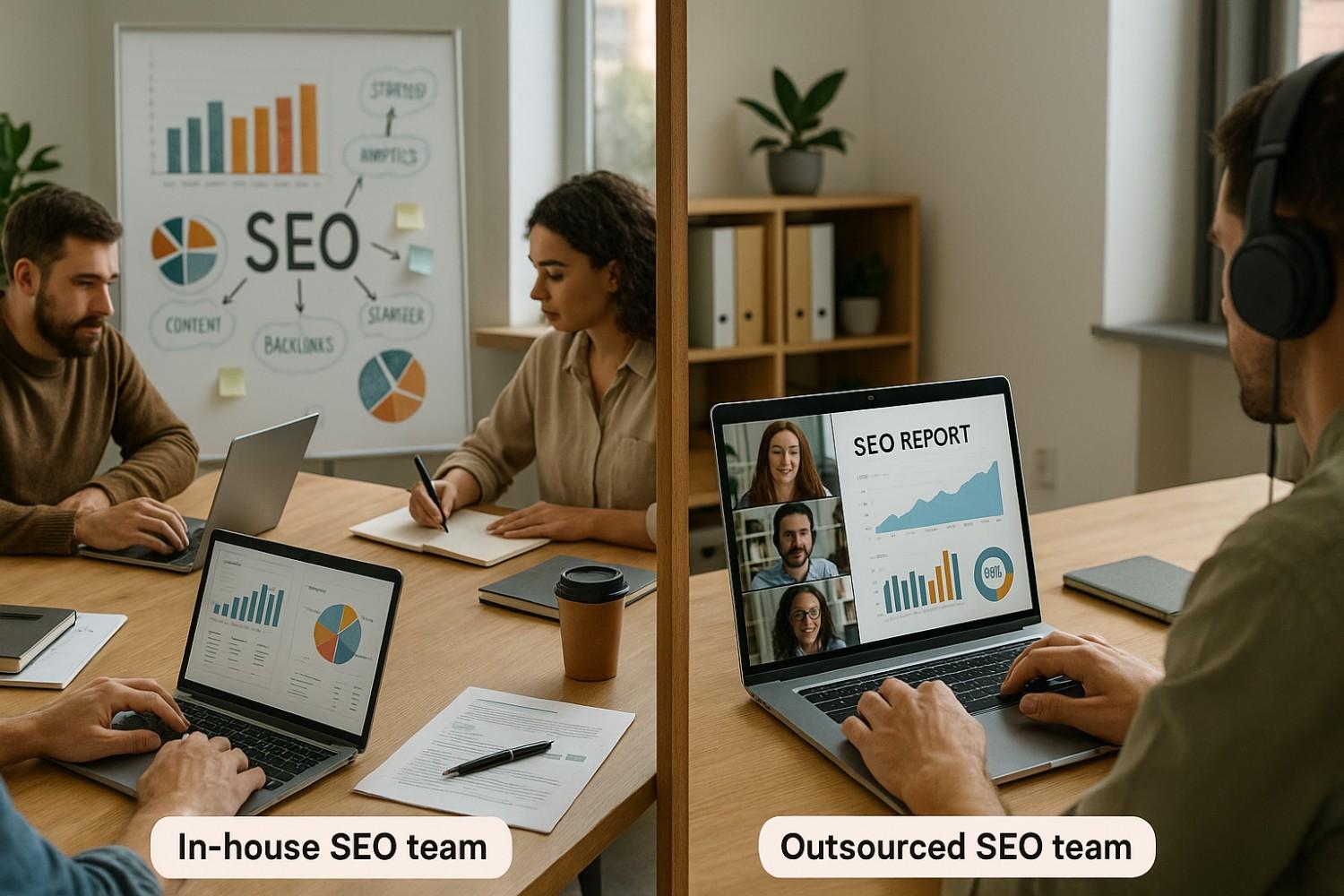 In-house vs outsourced SEO detailed comparison